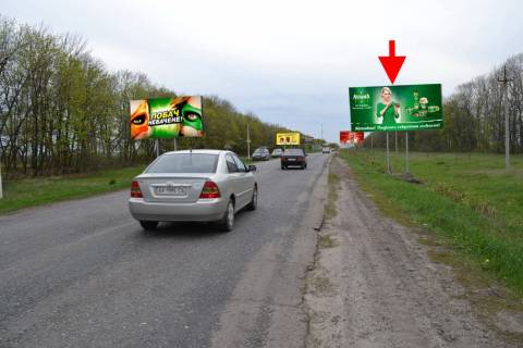 Billboard A in Kharkiv highway, 3х6  Saltivs'ke sose-rozv'azka  z kil'cevou-8-v'izd u misto z boku St. Saltova Photo 1