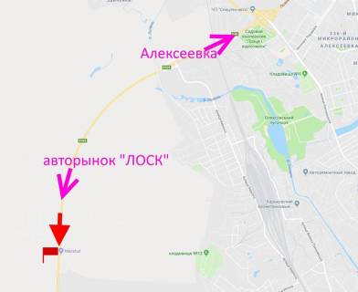 Billboard A in Kharkiv highway, 3х6  Kil'ceva doroga-478 km bila AZS "Marsall" - praporec' No2-u bik avtorinku "LOSK" scheme