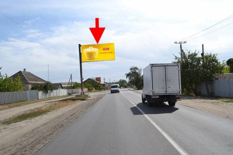 Billboard B in Bezlyudivka, 3х6  Pr-t Gagarina-sel. Bezludivka-praporec' No10 (viizd iz mista) Photo 1