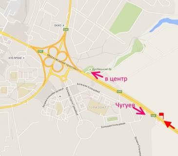 Billboard A in Kharkiv Pr-t Geroiv Harkova - Rostovs'ka trasa bila gazovoi zapravki-1 (v'izd u misto) scheme