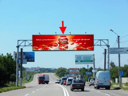 Billboard A in Pisochin, 3х6  Arka-Poltavs'kij slah-Pisocin-st. Avtomobil'na - z centru Photo 1