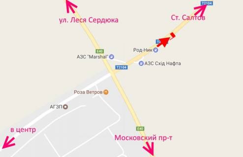 Billboard A in Kharkiv highway, 3х6  Saltivs'ke sose-rozv'azka z kil'cevou-3-viizd iz mista u bik St. Saltova scheme