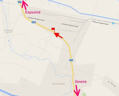 Billboard A in Vasishcheva, 3х6  sel. Vasiseve- v r-ni st. Promislova-bila AZS Siti Grup-(v'izd do mista) scheme