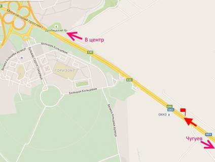 Billboard A in Kharkiv Pr-t Geroiv Harkova - Rostovs'ka trasa bila AZS OKKO 6 (v'izd do mista) scheme