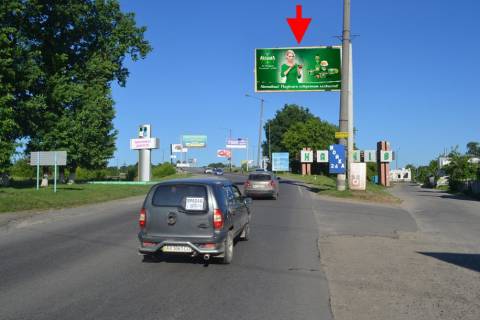 Billboard A in Kharkiv, 3х6  Klockivs'ka -rozv'azka z kil'cevou(1) v'izd do Harkova z boku Dergaciv Photo 1