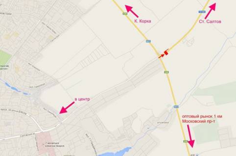 Billboard B in Kharkiv highway, 3х6  Saltivs'ke sose-rozv'azka  z kil'cevou-7-viizd iz mista u bik St. Saltova scheme