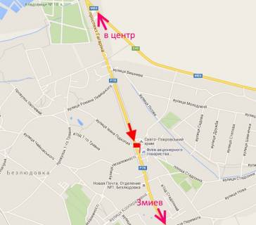 Billboard B in Bezlyudivka, 3х6  Pr-t Gagarina-sel. Bezludivka-rinok Bezludivs'kij-(viizd iz mista) scheme