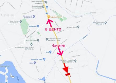 Billboard B in Kharkiv Pr-t Gagarina-sel. Bezludivka-praporec' No14 (viizd iz mista) scheme