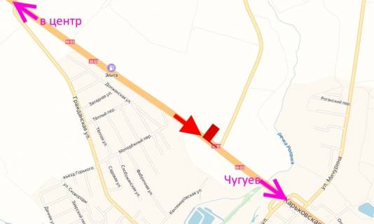 Billboard A in Rogan, 3х6  Pr-t Geroiv Harkova - Rostovs'ka trasa bila povorotu na M. Rogan'-1-viizd iz mista scheme