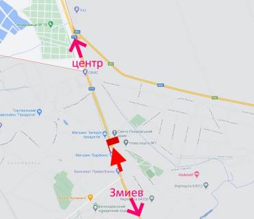 Billboard B in Bezlyudivka, 3х6  Pr-t Gagarina-sel. Bezludivka-rinok Bezludivs'kij-praporec' No2-(v'izd u misto) scheme