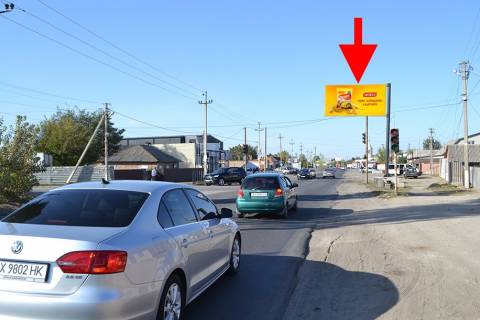 Billboard A in Bezlyudivka, 3х6  Pr-t Gagarina-sel. Bezludivka-povorot na plaz-(v'izd u misto) Photo 1