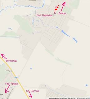 Billboard A in Circuni, 3х6  Cirkuni u centri selisa (u bik Harkova) scheme