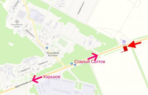 Billboard B in Kutuzivka, 3х6  Saltivs'ke sose-sel. Kutuzivka-praporec' No3-u bik Harkova scheme