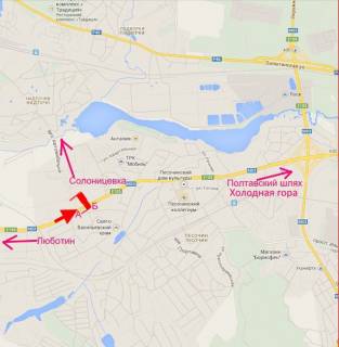 Non-Standard A in Pisochin Arka-Poltavs'kij slah-Pisocin-st. Avtomobil'na-v centr scheme