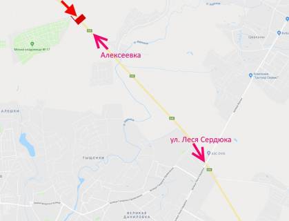 Billboard A in Kharkiv highway, 3х6  Kil'ceva doroga-496 km + 900m u bik Saltivki scheme