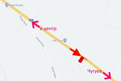 Billboard A in Kharkiv Pr-t Geroiv Harkova - Rostovs'ka trasa - AZS Aelita-7-viizd iz mista scheme