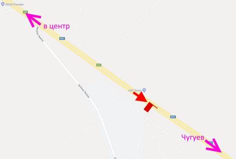 Billboard A in Kharkiv highway, 3х6  Pr-t Geroiv Harkova - Rostovs'ka trasa - AZS Aelita-4-viizd iz mista scheme