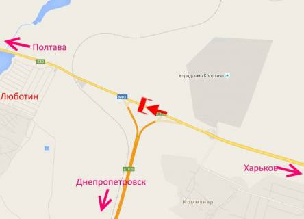 Non-Standard A in Kharkiv highway Arka-462 km trasi Kiiv-Harkiv-Dovzans'kij u r-ni Lubotina (u bik Poltavi) scheme