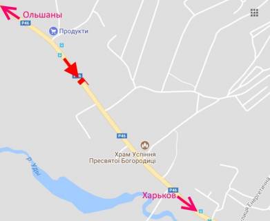 Billboard B in Solonitsivka, 3х6  sel. Solonicivka-bila Hramu Uspinna Presvatoi Bogorodici- u bik Harkova scheme