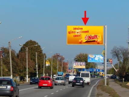 Billboard A in Pisochin, 3х6  Poltavs'kij slah-sel.Pisocin-st. Komarova-praporec' No1, v centr Photo 1