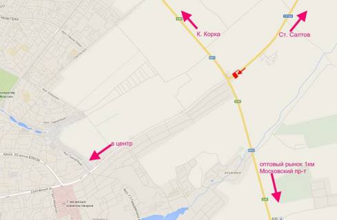 Billboard A in Kharkiv highway, 3х6  Saltivs'ke sose-rozv'azka z kil'cevou-v'izd u misto z boku St. Saltova scheme