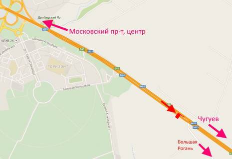 Billboard A in Kharkiv, 3х6  Pr-t Geroiv Harkova - Rostovs'ka trasa bila AZS OKKO 3 (viizd iz mista) scheme