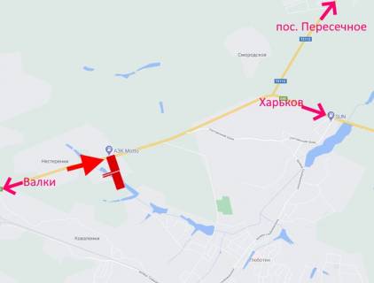 Billboard A in Kharkiv highway Trasa Kiiv-Harkiv-sel. Nesterenki bila AZS Motto-prava - u bik Harkova scheme