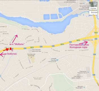 Billboard A in Pisochin, 3х6  Poltavs'kij slah-sel.Pisocin-prov. Sevcenko-naproti marketu ATB, v centr scheme