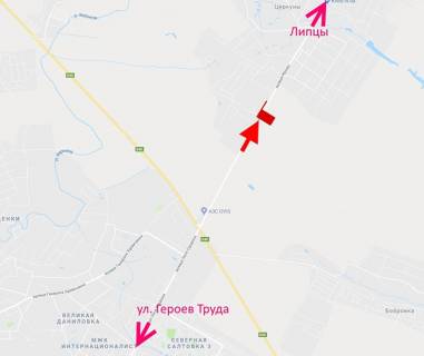 Billboard B in Circuni, 3х6  st. Lesa Serduka -Kil'ceva doroga-11-viizd z mista v bik sel. Cirkuni scheme