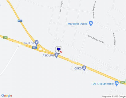 Billboard A in Ivankiv, 6х3  с. Іванків, харківська траса, траса М-03 "Київ-Харків", км 45+050 ліво, навпроти АЗС UPG, за 300м до розв'язки з автошляхом Р03 та АЗС Brent Oil, через 250м після автобусної зупинки та АЗС ОККО scheme