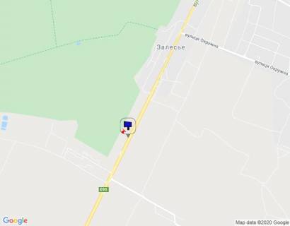 Billboard A in Zalissya, 6х3  s. Zalissa, cernigivs'ka trasa, trasa M-01 "Kiiv-Cernigiv-Novi Arilovici", km 43+130 livo, st. Kiivs'ka, cerez 600m pisla povorotu na zavod "Coca-Cola" ta AZS "OKKO", za 350m do AZS "OKKO" scheme