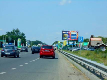 Billboard A in Boryspil, 6х3   m. Borispil', borispil's'ka trasa, trasa M-03 "Kiiv-Harkiv", km 34+920 livo, st. Kiivs'kij slah, 1, za 420m do magazinu Epicentr, za 120m do AZS WOG, cerez 160m pisla povorotu na st. Cumac'ka ta avtobusnoi zupinki, cerez 500m pisla AZS KLO, Photo 1