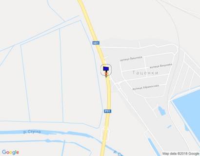 Billboard B in Tatsenki, 6х3  s. Tacenki, Dniprovs'ke sose, trasa N-01 "Kiiv-Znam'anka", km 40+200 pravo, pisla mostu cerez r. Stugna, za 250m do avtobusnoi zupinki, viizd z m. Obuhiv scheme