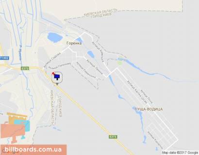 Billboard B in Gostomel, 6х3  smt. Gostomel', trasa M-07 "Kiiv-Kovel'", km 21+650 pravo scheme