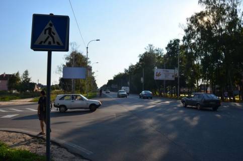 Billboard A in Bucha, 6х3  m. Buca, trasa M-07 "Kiiv-Kovel'", km 29+300 pravo, st. Nove sose, 22, bila restoranu "Mi Amor", na svitlofori, ZK "Grand Burze" Photo 1