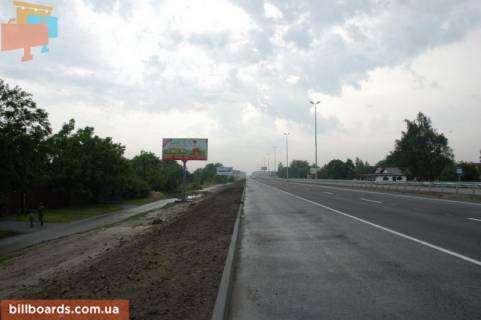 Billboard B in With. Mila, 6х3  s. Mila, trasa M-06 "Kiiv-Cop" (Zitomir), km 26+200 livo, za povorotom na s. Petruski, navproti restoranu "Kozacok", magazin "Fora" Photo 1