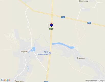 Billboard B in Kiev roads, 6х3  trasa M-05 Kiiv-Odesa, km 95+450 livo, cerez 1.1km pisla razv'azki Bila Cerkva-Tarasa scheme