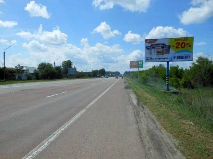 Billboard A in With. Kalynivka, 6х3  s. Kalinivka, cernigivs'ka trasa, trasa M-01 "Kiiv-Cernigiv-Novi Arilovici", km 31+100 livo, bila VEKA Ukraina, za 415m do povorotu na st. Igoreva Photo 1
