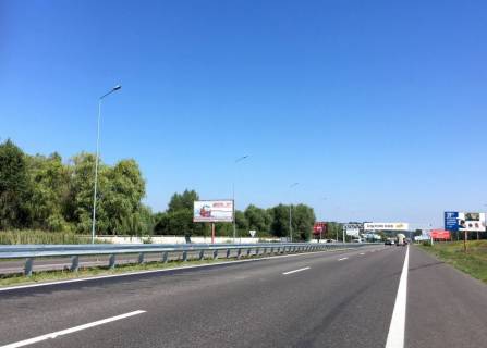 Billboard B in Kiev roads, 6х3  Dniprovs'ke sose, trasa N-01 "Kiiv-Znam'anka", km 22+320 pravo, ZK "BASA Sity", cerez 200m pisla AZS OKKO Photo 1