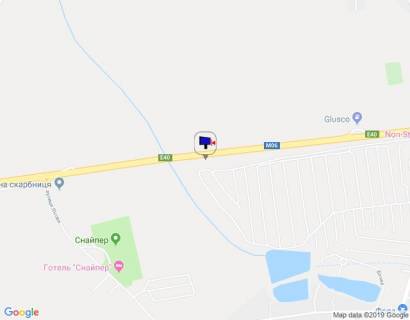 Billboard B in Parking s. Stoanka, trasa M-06 Kiiv-Cop (Zitomir), km 22+970 livo, viizd z s. Stoanka, 750m do povorotu na Bazu "Snajper" scheme