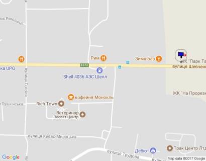 Billboard A in Bucha, 6х3  m. Buca, trasa M-07 "Kiiv-Kovel'", km 25+650 pravo, st. Sevcenka, pisla ZK "Park Taun", ZK "Na Proriznij", za 250m do AZS Shell, AZS UPG, verh scheme