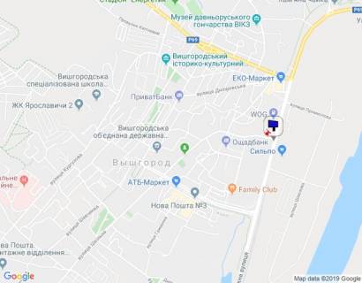 Billboard B in Vishgorod, 6х3  m. Visgorod, st. Naberezna, perehresta z st. Skyl'na, navproti magazinu Sil'po, za 75m do AZS WOG scheme