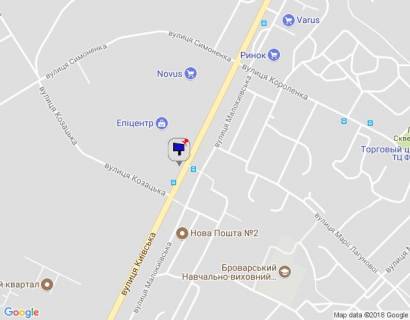 Billboard A in Brovary, 6х3   m. Brovari, st. Kiivs'ka, navproti budinku 306, navproti avtobusnoi zupinki, cerez 280m pisla povorotu na st. Vasila Simonenka ta st. Korolenka, cerez 70m pisla magazinu "Epicentr" ta magazinu "Novus", za 75m do povorotu na st. Kozac'ka, za scheme