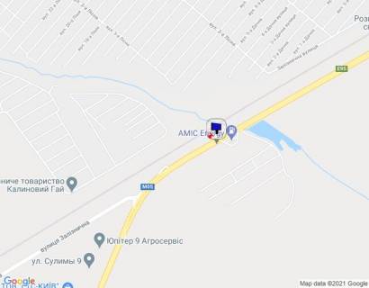 Billboard A in Glevakha, 6х3  smt. Kalinivka, trasa M-05 Kiiv-Odesa, km 30+420 livo, za 20m do AZS AMIK, avtobusna zupinka "st. Zora", cerez 480m pisla z'izdu na st. Zaliznicnu scheme