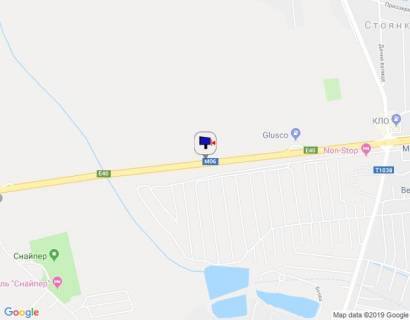 Billboard A in Parking s. Stoanka, trasa M-06 Kiiv-Cop (Zitomir), km 22+725 pravo, 1,3km do povorotu na Bucu (kotedzne mistecko "Belgravia"), Gorenici scheme