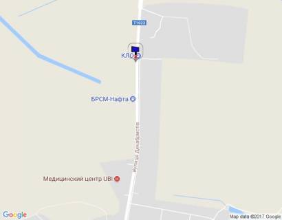 Billboard B in Vasylkiv, 6х3  m. Vasil'kiv, st. Dekabristiv, viizd z Vasil'kova v storonu Kieva (pered  znakom Vasil'kiv) scheme