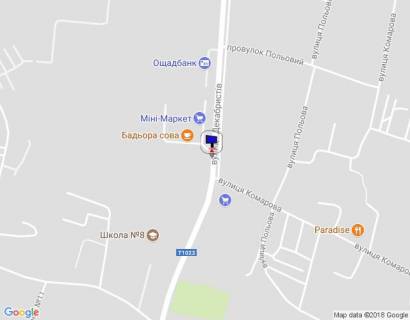 Billboard B in Vasylkiv, 6х3  m. Vasil'kiv, st. Dekabristiv, navproti 220 pisla 2-go v'izdu na ZK "Stolicnij" scheme