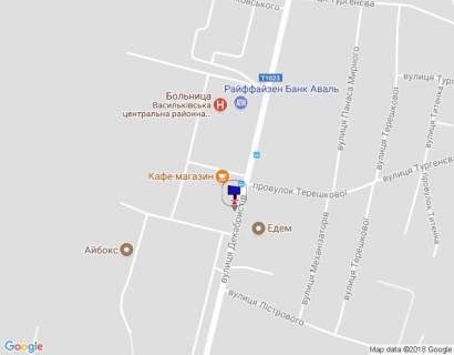 Billboard B in Vasylkiv, 6х3  m. Vasil'kiv,  st. Dekabristiv,83, Salon Anna scheme