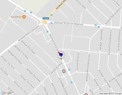 Billboard A in Boyarka g. Boarka, st. Belogorodskaa / st. Gazovaa scheme