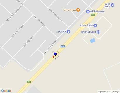 Billboard A in Gatne, 6х3  s. Cabani, trasa M-05 Kiiv-Odesa, km 14+365 livo, pisla ZK Atria Siti, pisla predstavnictva REHAU, za 250m do AZS SOCAR, za 300m do Novoi Linii ta magazinu ATB, cerez 500m pisla st. Masinobudivnikiv, niz scheme